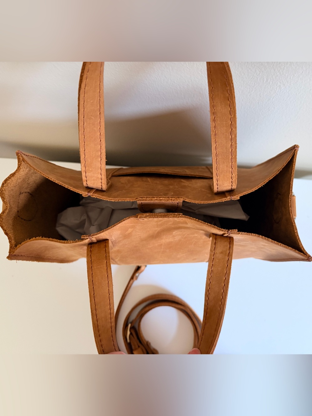 Portland Leather Lola Tote Bag in Dakota - Picture 3 of 8